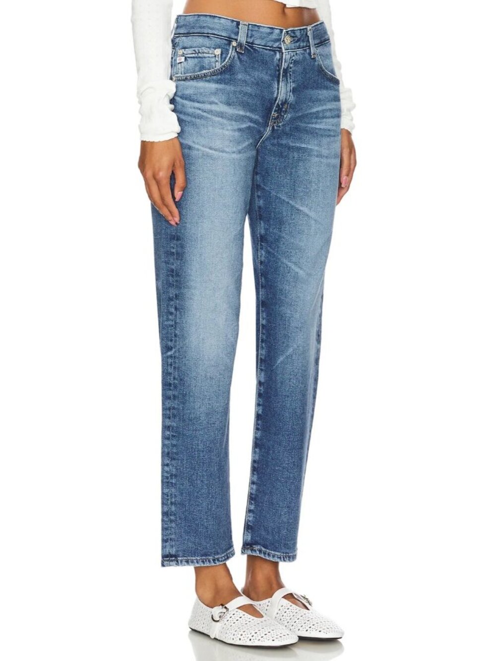 NWT Adriano Goldschmied AG Ex-Boyfriend Slim in 16 Years Hudson Slouchy Jeans 28 - Picture 2 of 11